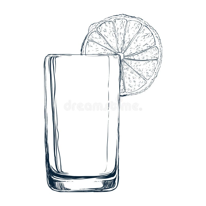 Glass of Juice and Orange Design Stock Vector - Illustration of nature ...