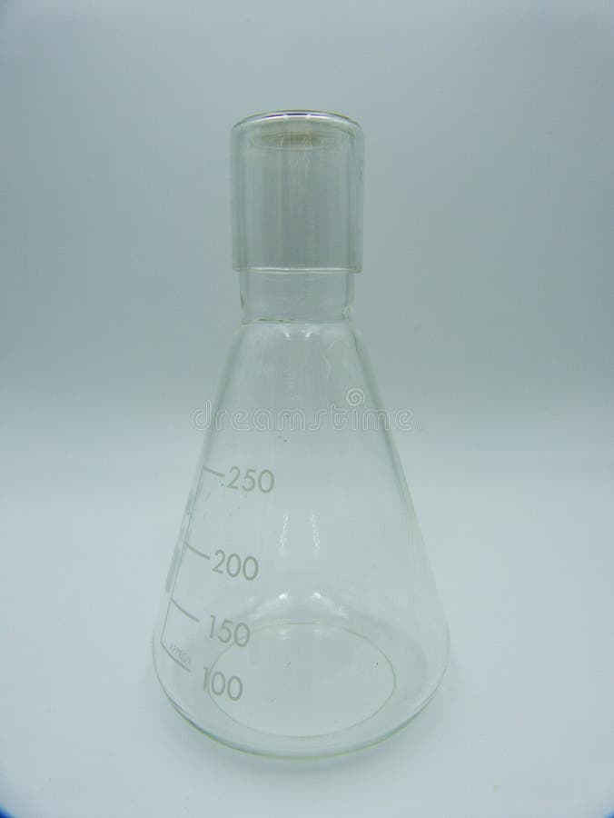 Glass Labware, Graduate Beute 250 Ml, White Background Stock Image Image of medical, science