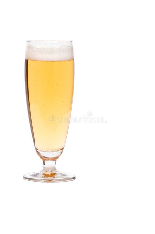 Glass of lager beer stock image. Image of alcohol, drinks 8452465