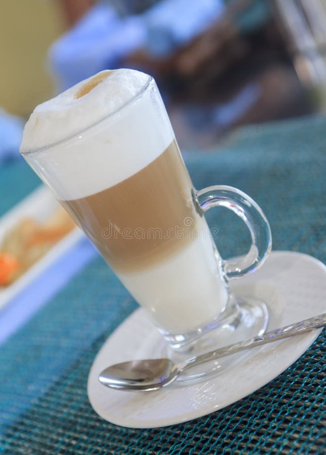 Download Glass of Latte Macchiato stock image. Image of mocha - 40859325