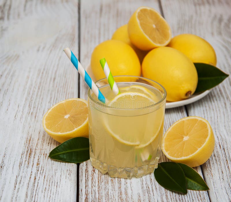 Glass of lemon juice stock photo. Image of lemon, healthy - 113202438