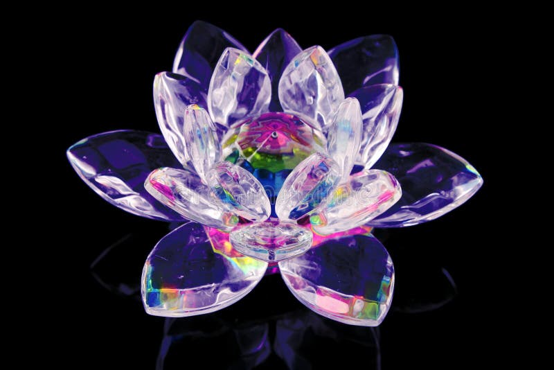 Glass lotus flower stock image. Image of bloom, object 17862135