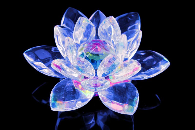 Glass lotus flower stock image. Image of bloom, object 17862135