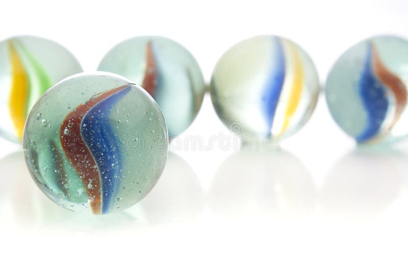 Five China Marbles stock image. Image of marbles, colourful 21189091