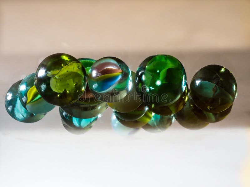 Colored Clear Glass Marbles Stock Image Image of jack, colored 182650809