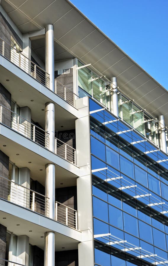 Glass modern building royalty free stock photos