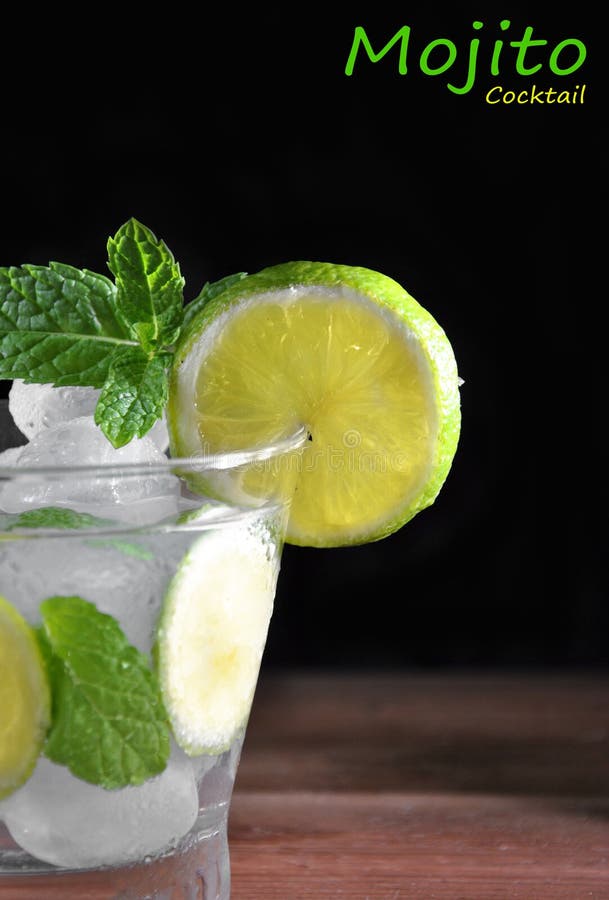 Glass of mojito cocktail stock photo. Image of citrus 35297676