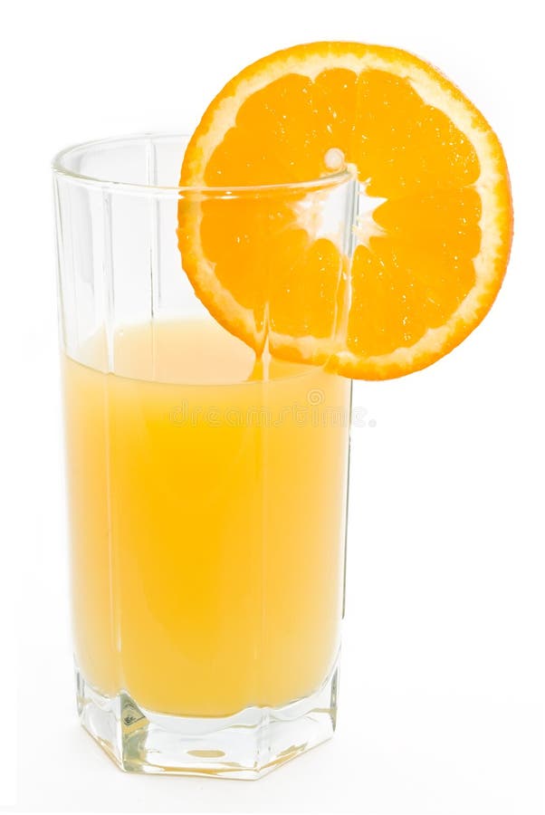 Glass of orange juice