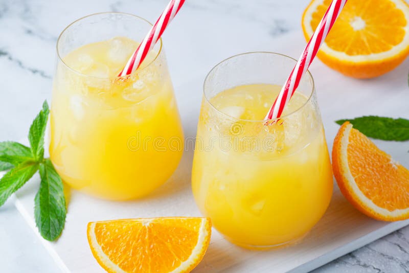 Glass of Orange Juice with Ice. Cold Orange Fresh Stock Image Image of nutrition, citrous