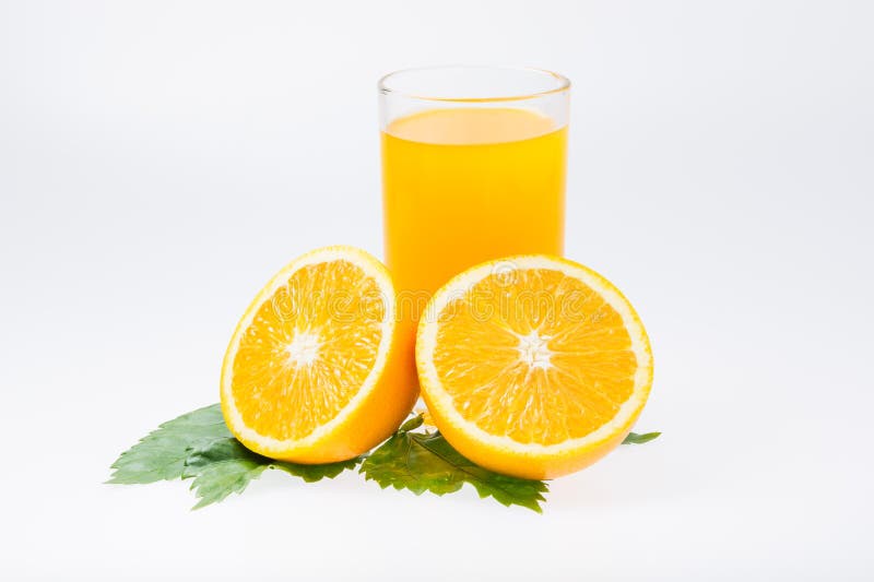 Glass of Orange Juice Isolated on White Stock Photo Image of isolated