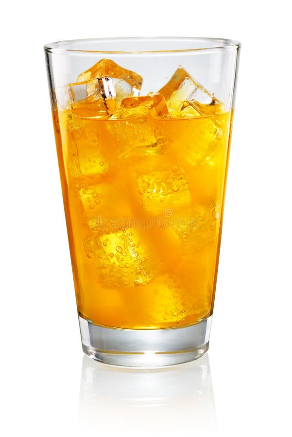 Glass of orange soda