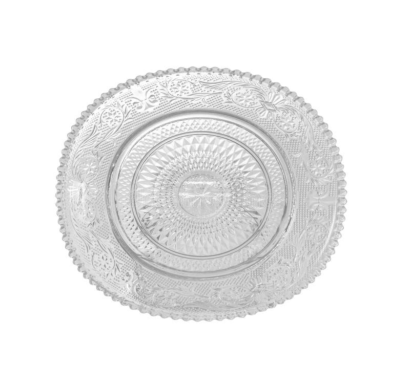Glass Plate Isolated on White Background Stock Photo Image of clear