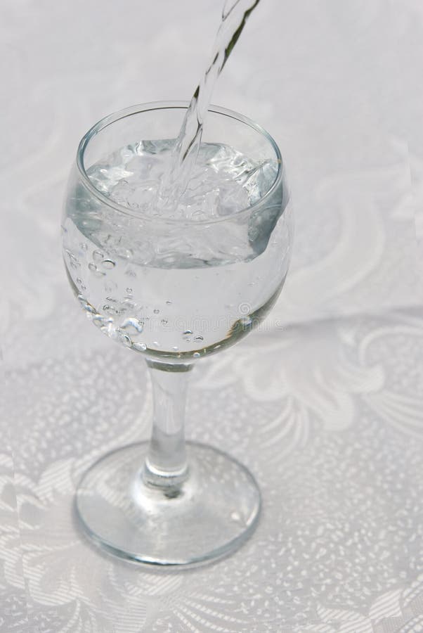 Glass of pure water stock photo. Image of thirst, flows 14874760