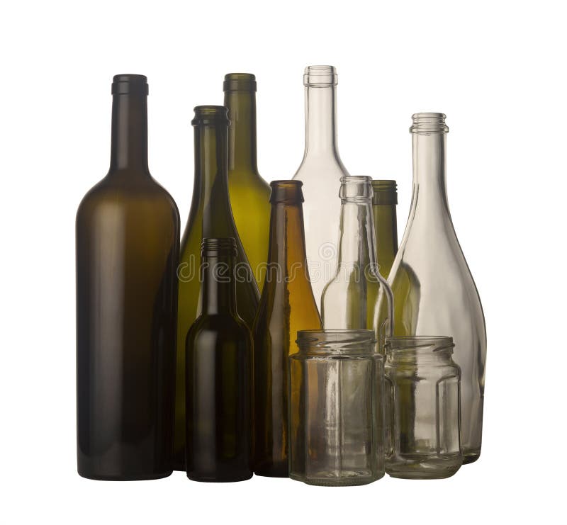Glass recycling stock image