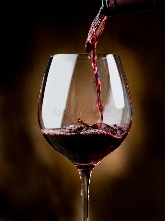 Glass of red wine royalty free stock image