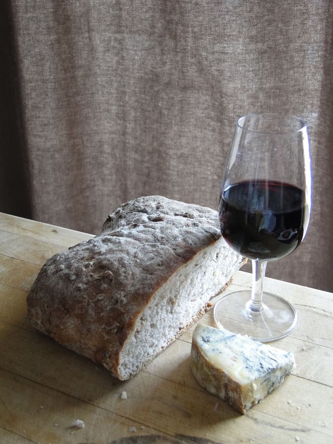 Glass of Red Wine, Blue Cheese Stock Photo Image of organic, drink