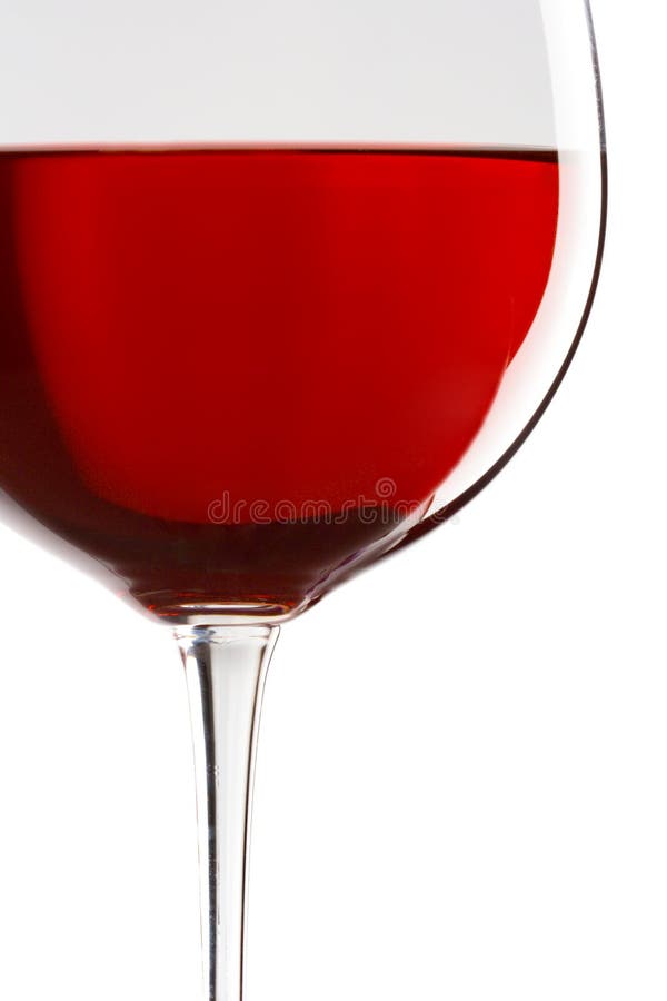 Glass of red wine, close-up