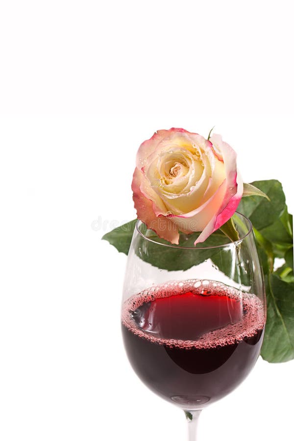 Red wine and rose stock photo. Image of pour, alcohol 1624150