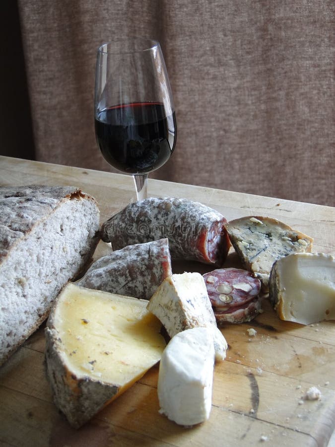 Glass of Red Wine, Blue Cheese Stock Image Image of nutrition, food