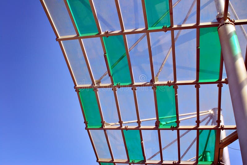 Glass roof stock photo. Image of light, city, commercial 93372628