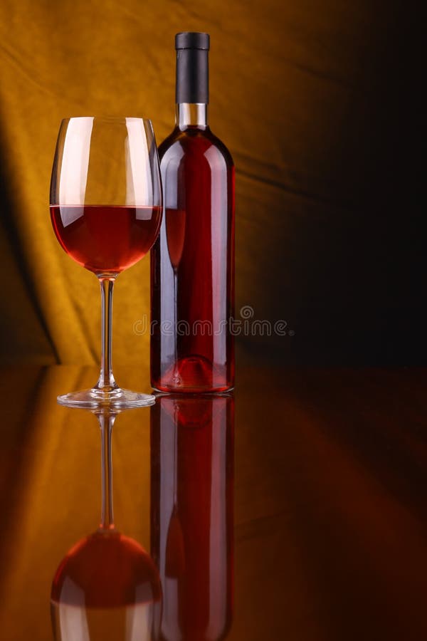 Glass of rose wine stock image. Image of drapery, drink 42845315