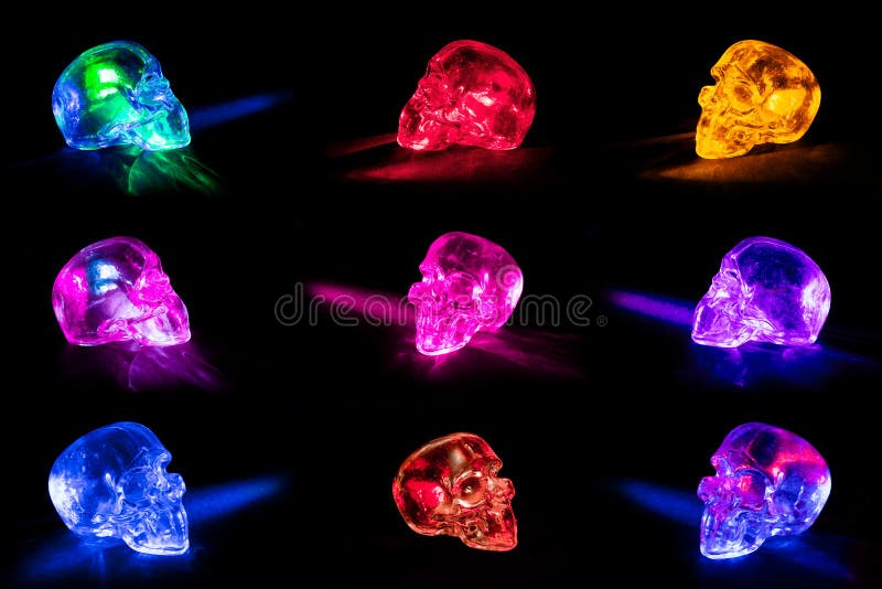 Glass skulls stock photo. Image of object, halloween 20397442