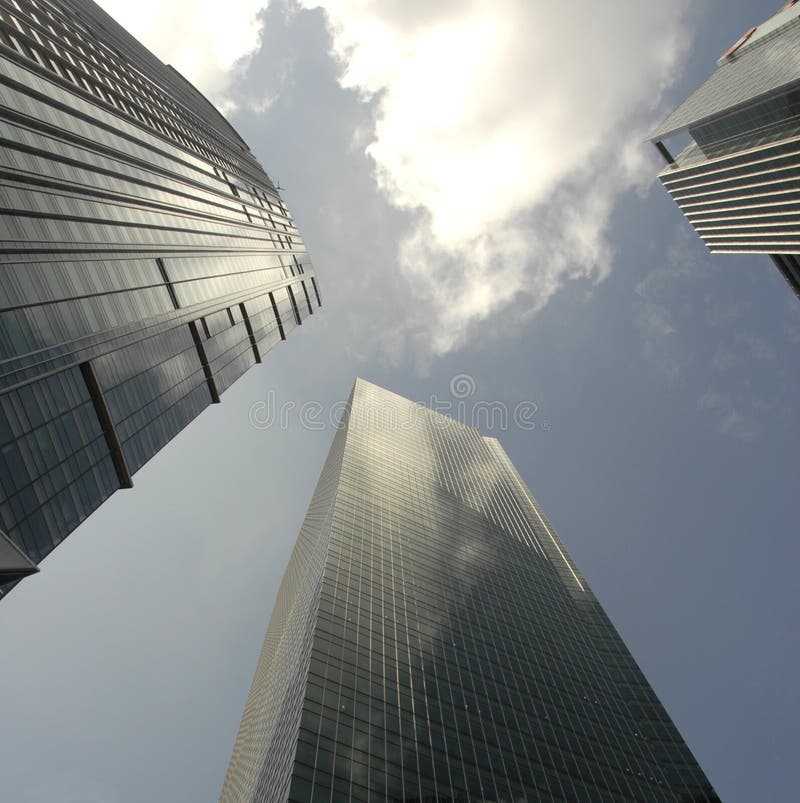 Glass skyscrapers