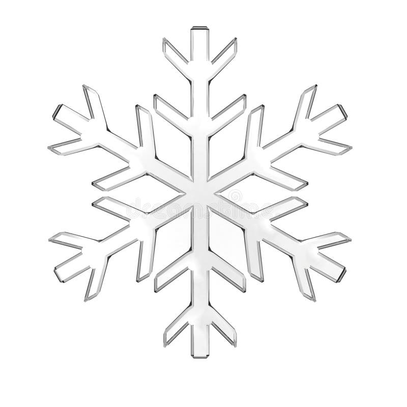 Glass snowflake