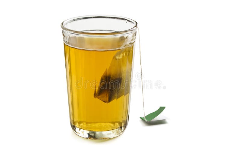 Glass with tea
