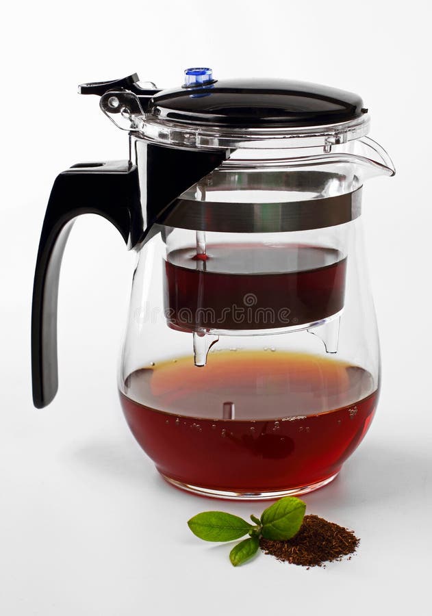 Glass Tea Infuser/Strainer stock photo. Image of beverage 34366168