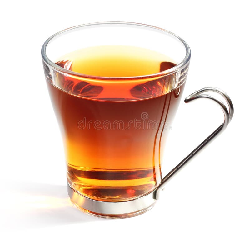 Glass of tea stock image. Image of handle, household 30353707