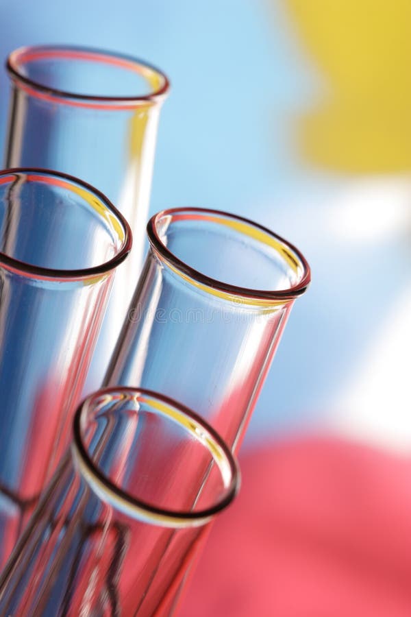 Glass test tubes stock photo. Image of medical, multicolor 13020124
