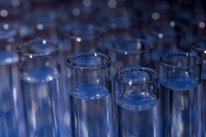 Glass test tubes stock image. Image of scientific, medical 269850253