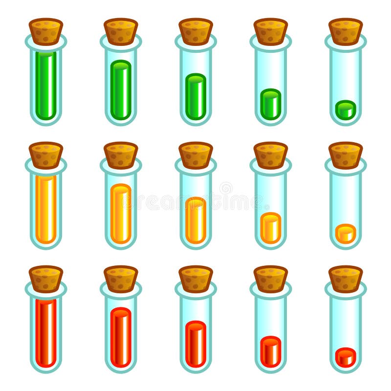 Cartoon Test Tubes stock vector. Illustration of chemical 33103427