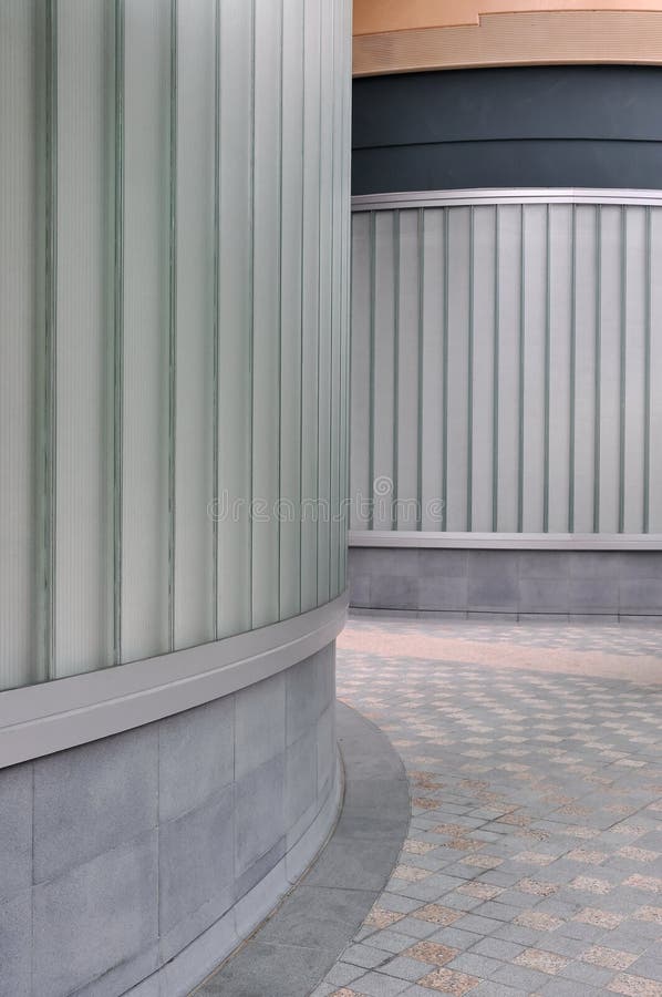 Glass Tiles On Pillars Picture. Image 7729959