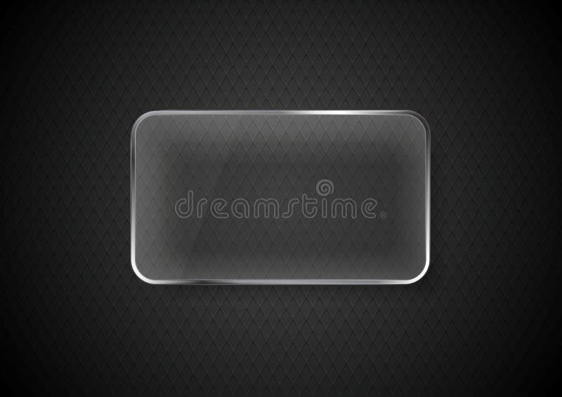 Premium Vector  Glass plate on a transparent background glass