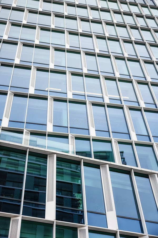 Glass Wall Exterior of High Rise Building Stock Photo Image of