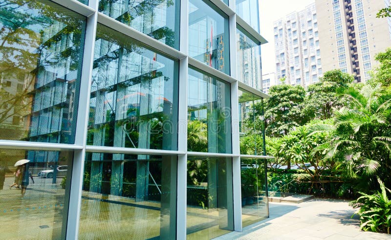Modern office Glass building