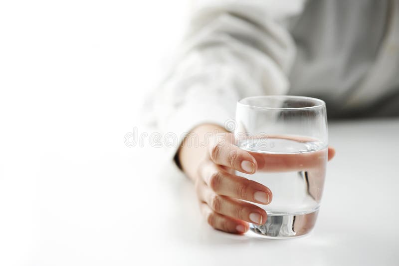 Glass of water royalty free stock image