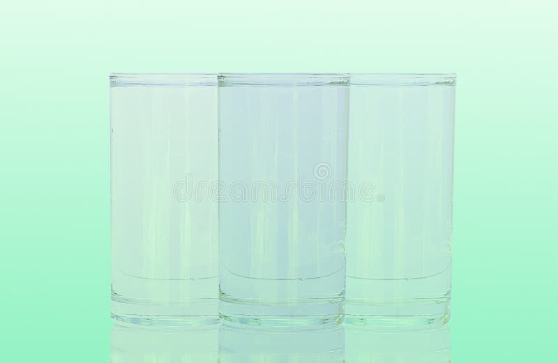 Glass of water royalty free stock photos