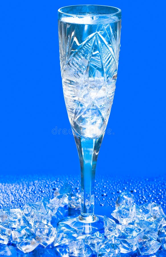 Glass with water and ice