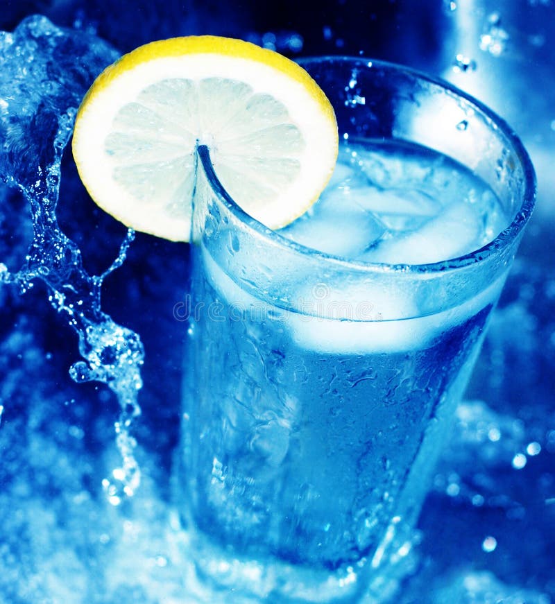 Glass of water with lemon slice 3 stock images Glass of water with lemon slice 3 stock images