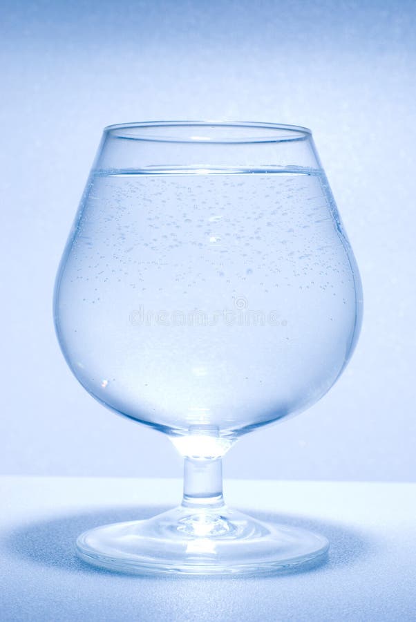 Glass Water and Little Bubbles Stock Image Image of shape, beverage