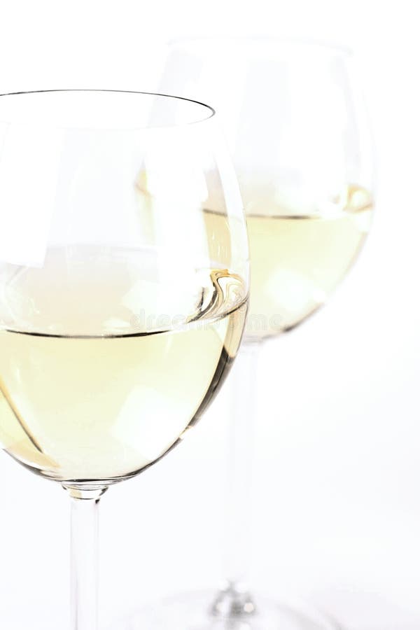 Glass of White Wine Studio Shot Stock Image Image of luxury, bottle