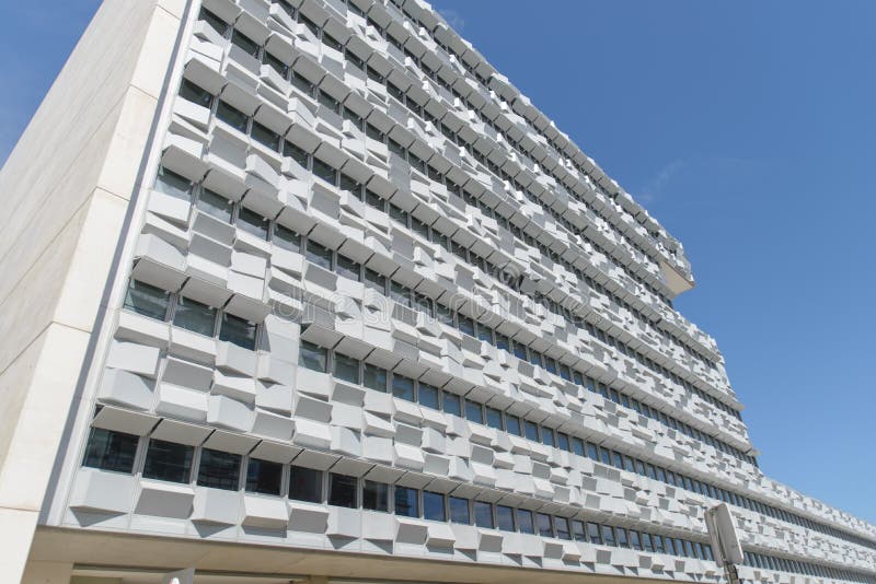 Glass window on corporate building