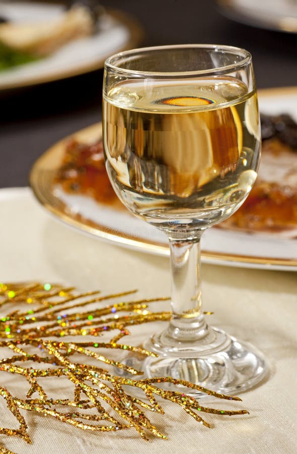 Glass of wine stock images