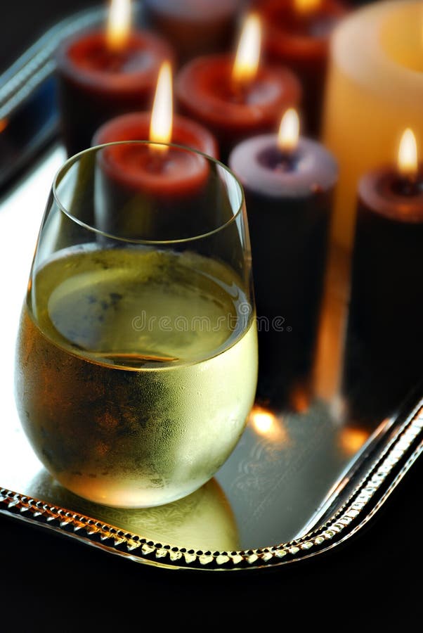 Wine and romance stock photo. Image of together, candles 753252