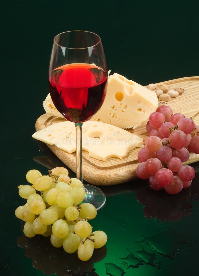 Wine and Cheese stock photo. Image of food, light, life 647808