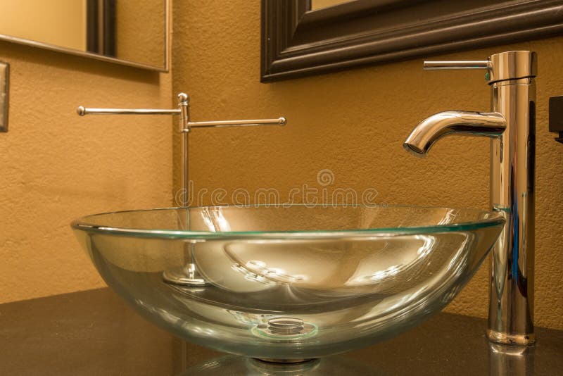 Glasschüssel-Badezimmer-Wanne
