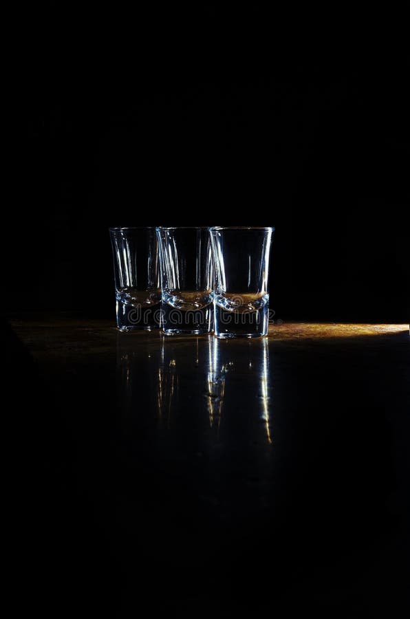 Glasses on the bar